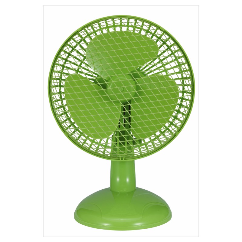 6 Inch Mini Fan Yellow & Green 