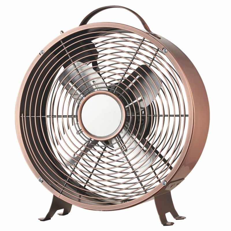 8 Inch Metal Table Fan Copper  